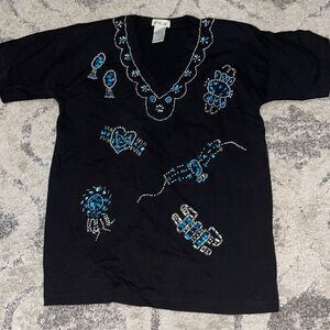 Vintage beaded Embroidered Top